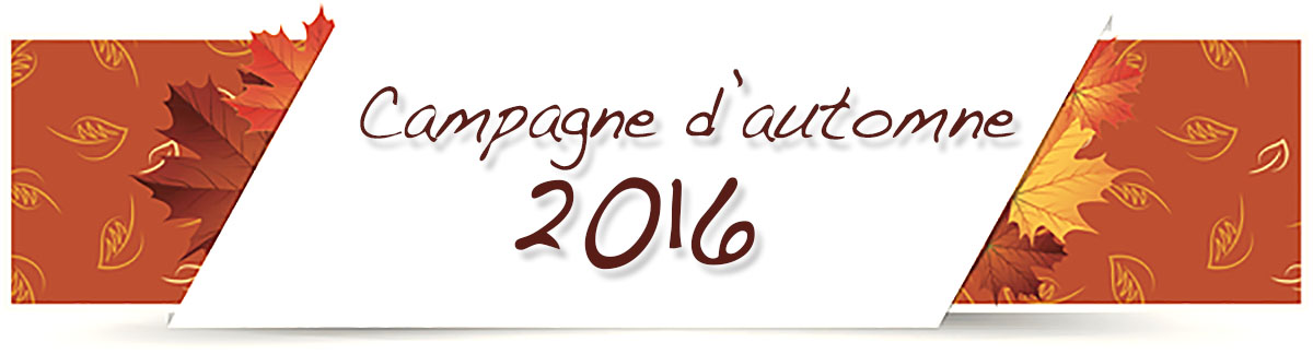 Campagne d'automne 2016